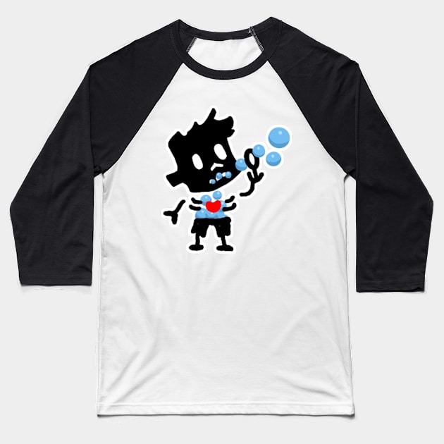 bubble zombie boy Baseball T-Shirt by COOLKJS0